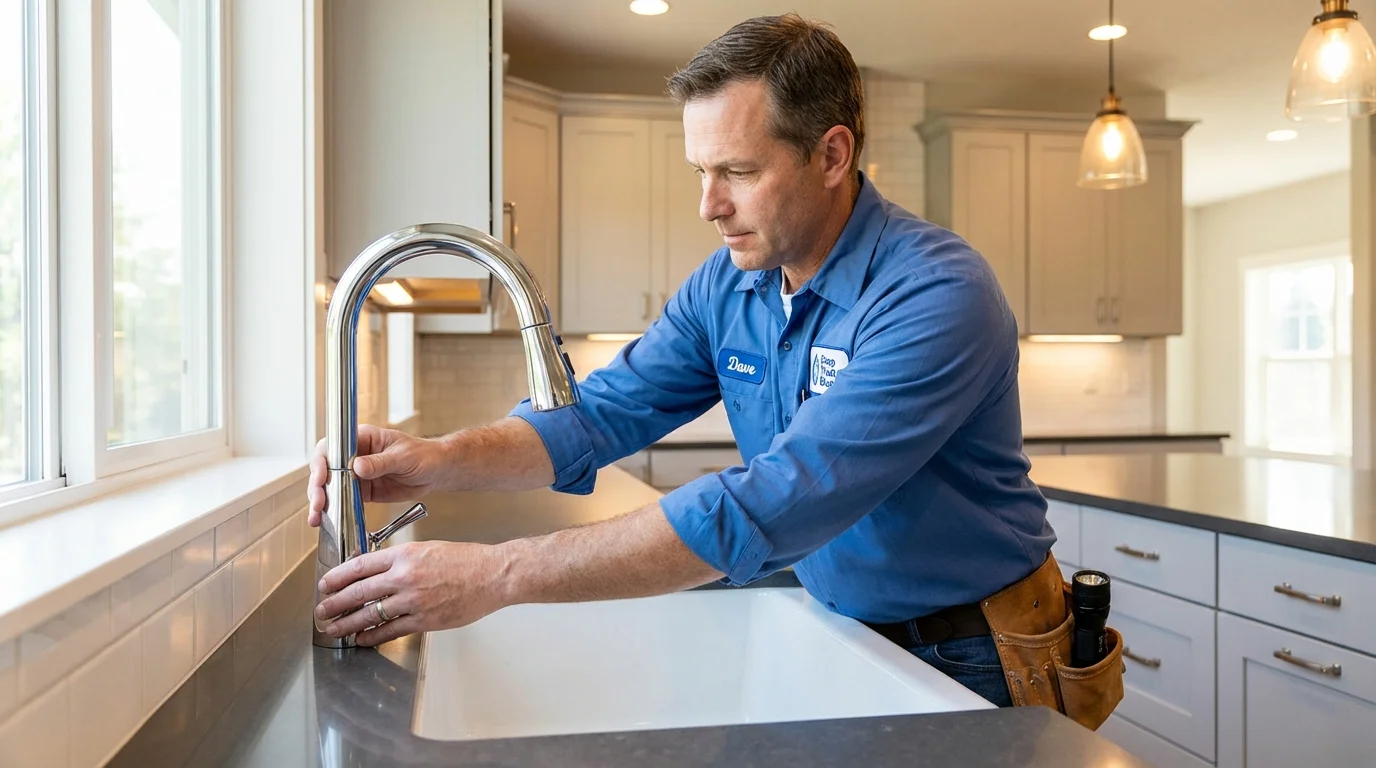 Kitchen faucet installation by Johns Plumbing LLC in La Luz