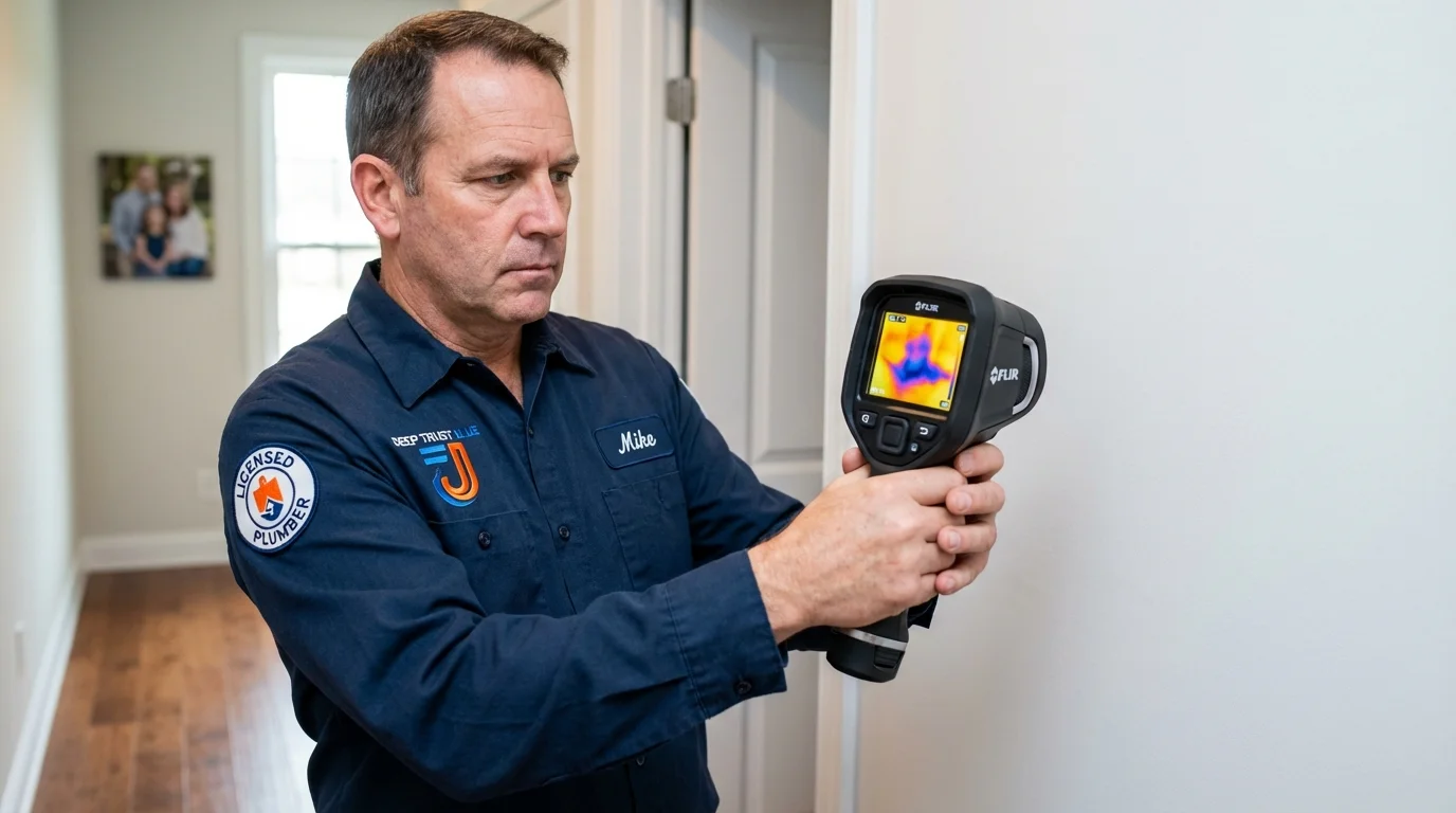 Thermal imaging leak detection by Johns Plumbing LLC in La Luz